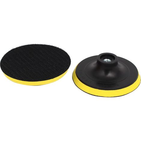 100mm 4' 'Dia M10 Innengewinde Schleifen Polieren Backer Pad Puffer Rad 2 pièces (1/2)
