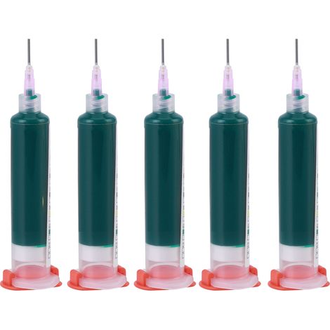 5 Stück UV-härtende Lötstopplack-Tinte (10 ml) Schutzfarbe für Leiterplatten, Grün (1/5)