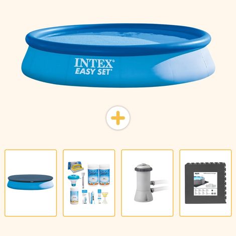 Intex Piscine Easy Set Ronde - 396x84 cm - 5-pièces SCB3 (1/5)