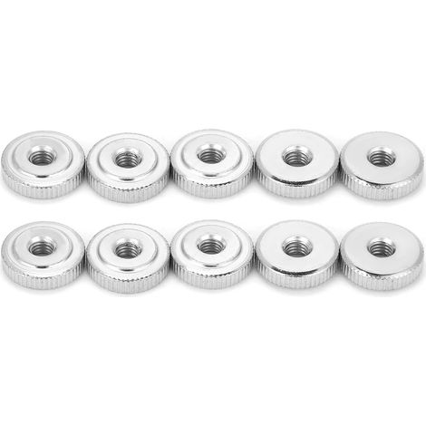 10Pcs GB807 M4 M5 M6 M8 M10 Handle Nut Knurled Thumb Nuts(M5)