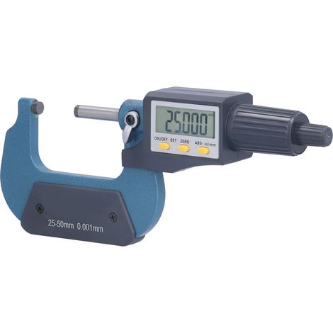 Professionelles digitales Mikrometer 0,001 mm, Dickenmessung 25–50 mm, Genauigkeit 0,00005 Zoll, hochwertiges Messwerkzeug (1/5)