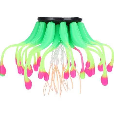 Corail artificiel en Silicone, Simulation de plante d'eau, décoration d'aquarium de poissons, ornement vert (1/5)