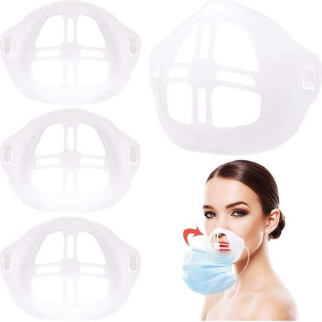 Supporto per maschera, 8 pezzi Supporto interno per maschera Più spazio per una respirazione confortevole Lavabile Riutilizzabile - (1/5)