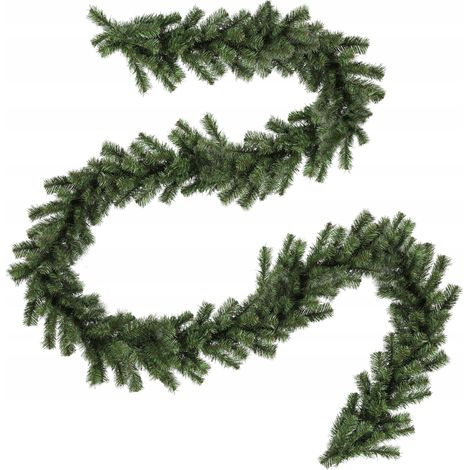 KADAX Weihnachtsgirlande, Dekogirlande für Treppen und Kamin, 260cm lange Tannengirlande, Künstliche