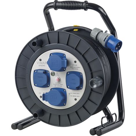 VIMAR - 0P32761 Avvolgicavo industriale 16A 4 uscite 30m