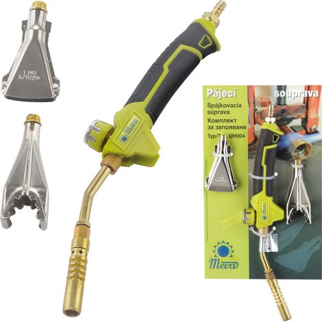 Brûleur à gaz pour tuyaux à souder, gaz GPL, SET de 3 buses, 2 kW