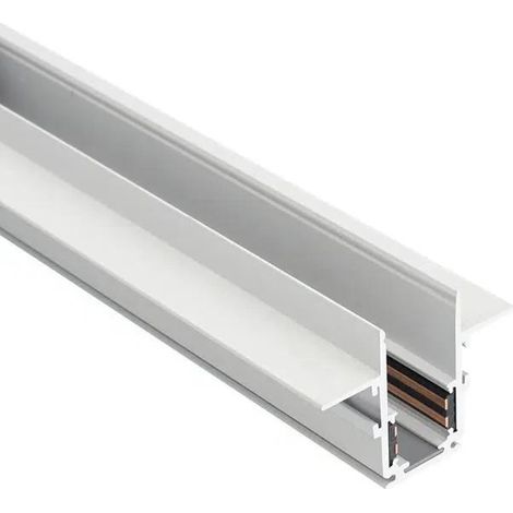 Rail Magnétique Encastré 48V 2m BLANC - SILAMP