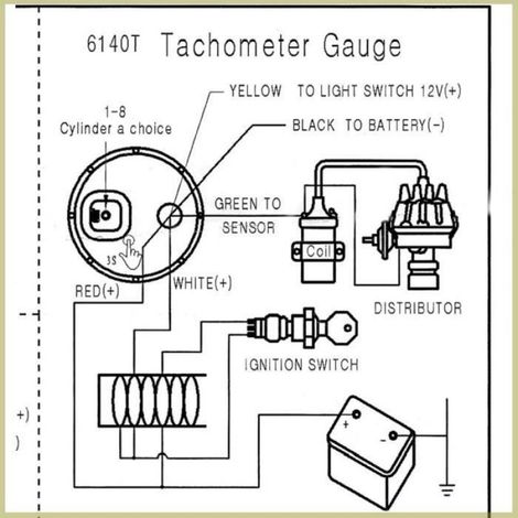 Tachymètre LED 2 Pouces pour Véhicules, Pointeur Rouge, Cadran Blanc Rétroéclairé, Haute Précision, Taille Standard (1/4)