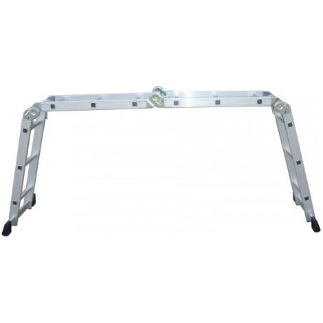 Scala in alluminio multifunzione 4x3, antiscivolo 27x35x92h cm Fredi Verte