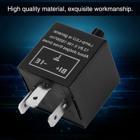 12V 3-Pin Einstellbares LED-Blinkerrelais für Blinker und Richtungsanzeigen
