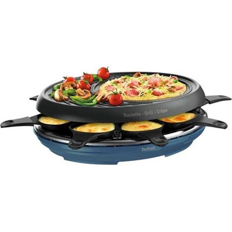 máquina raclette 8 personas 1050w + grill + crepera - RE310401 - Tefal - (1/4)