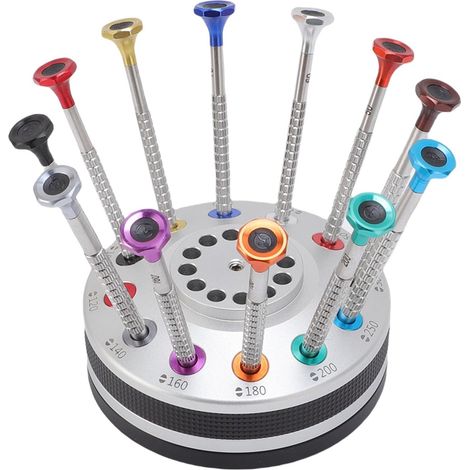 Coffret d'embouts de tournevis, 12 pièces, inox, pour montre (1/5)