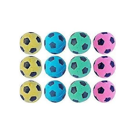 Balle de football en mousse pour chat, jouet interactif pour chat, balle d'exercice indépendante pour chatons, douce, rebondissante et silencieuse. (1/5)