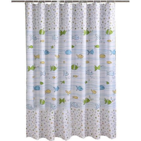 Wasserdichter, dicker Duschvorhang, charmanter Duschvorhang, modischer Badezimmer-Dekorationsvorhang für Badezimmer und Toilette mit Schnalle (200 x 180 cm)-180X200CM (1/2)