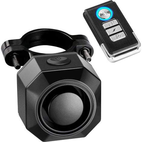 Alarme de vélo/Moto à détection de Vibrations avec télécommande, avec capteur de Mouvement antivol sans Fil 110 DB pour vélo Electrique,Moto,Scooter (1/5)