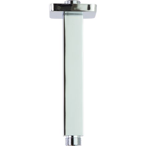 Ramon Soler - Brazo de Ducha Cuadradode Techo Vertical a Paredl Cromado 165mm (1/3)