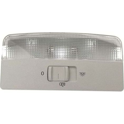 Volkswagen 9N 6R T5 2002-2015 / Skoda Fabia / SEAT 6QD947105 - Grey interior dome light with reading light (1/4)