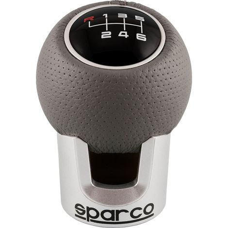 Pomello della Leva del Cambio Sparco Lazio Grigio Cromato (1/5)
