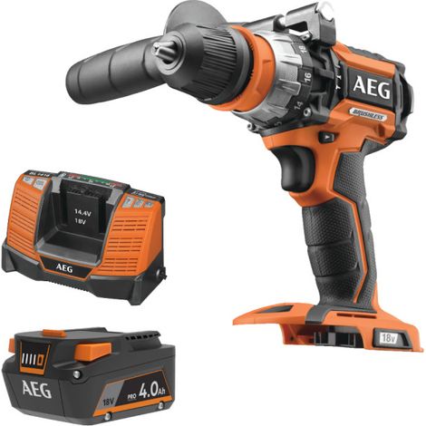 Pack AEG 18V - Trapano a percussione senza spazzola 75 Nm - Batteria 4.0 Ah - Caricabatterie