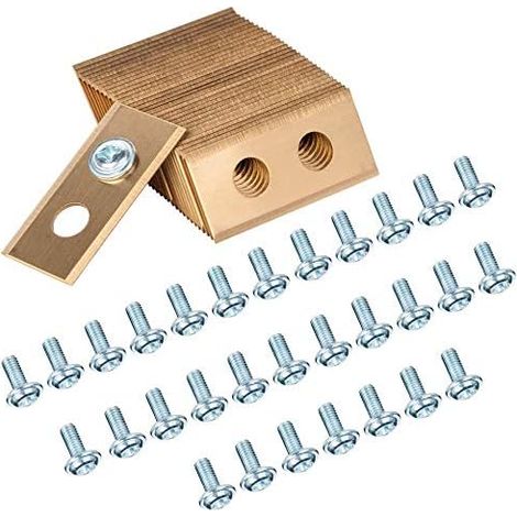 Lame De Rechange - Acier Inoxydable Revêtu Titane - Pour Tondeuse Robot Landroid Worx - 30 Pièces