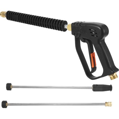Hochdruckreiniger-Wasserspritzpistole (3000 psi) für Autowaschanlagen mit 2 Verlängerungsstangen (1/5)