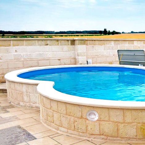 Struttura piscina interrata a otto 625X360X150 cm