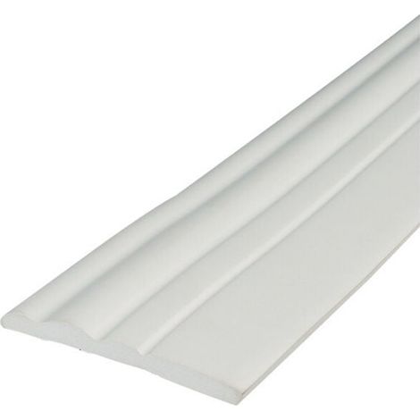 Plinthe souple autocollante blanche Plinthe pliable, 5 m (1/2)
