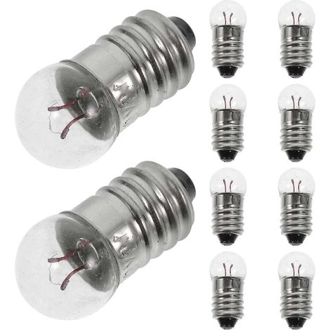 50 petites ampoules à vis miniatures E10 1,5 V (1/5)