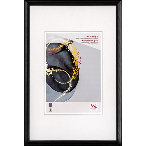 walther design Select HSX318B Rahmen de Fotos de Holz mit Acrylglas de 13 x 18 cm, schwarz
