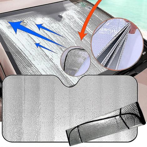 Pare-soleil avant pour voiture, camion, SUV - bloque les rayons UV - protection solaire (1/5)
