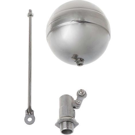 Vannes à flotteur à bille flottante en acier inoxydable DN15, filetage mâle, bille de flotteur réglable pour capteur de vanne, durables et antirouille, multicolores (1/5)