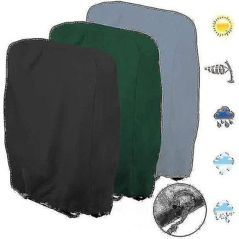 Housse de protection imperméable et anti-UV pour chaise longue pliante/transat/mobilier de jardin vert (1/3)