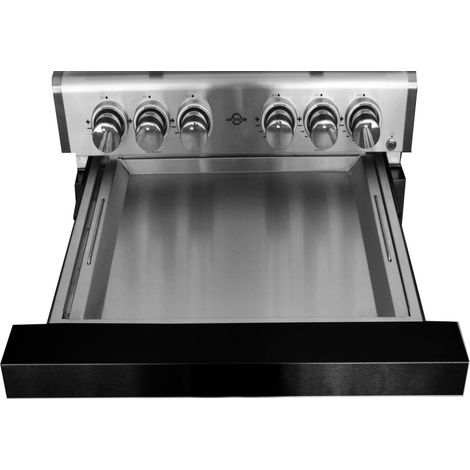 ALLGRILL Fettschublade mit Teleskopauszug Schwarz für Gasgrill Modular CHEF S Black (900-2-Black) (1/5)
