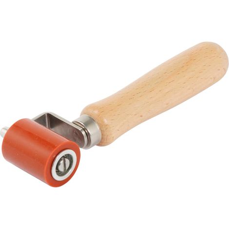 Rullo in silicone da 40 mm, fessura ad alta temperatura, pressa manuale, strumento di saldatura PVC per tetti, pressione manuale, morsetto a doppio asse, rosso (1/5)