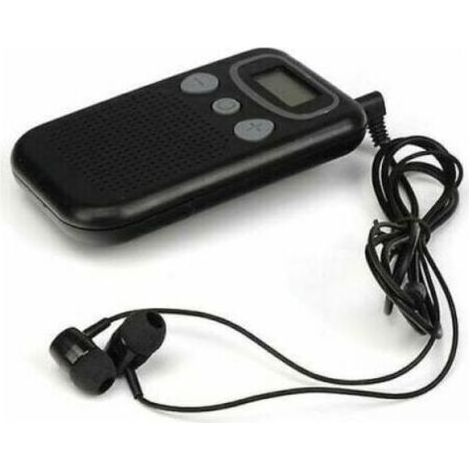 1PC Personal Sound Amplifier for Seniors, Hearing Aid Amplifier with LCD Screen 15 Volume Levels and Noise Reduction, Black Portable Speech Enhancer (1/4)