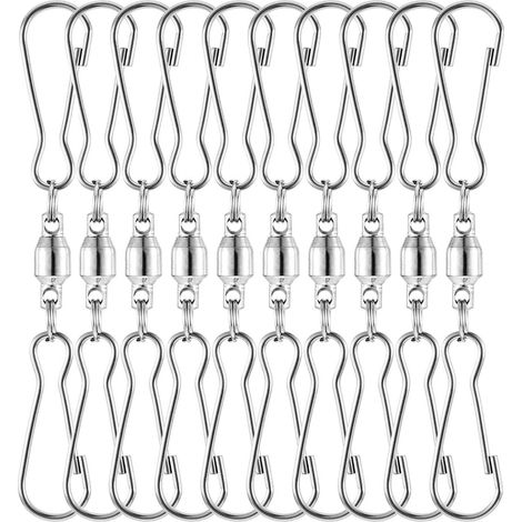 Clips Kleiderbügel mit doppeltem Clip drehbar Haken mit (1/5)
