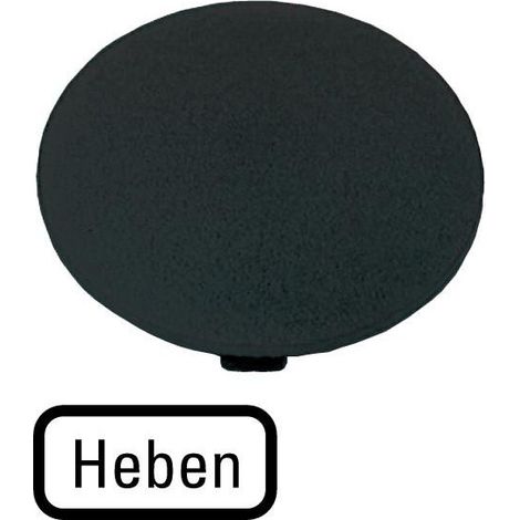 Étiquette bouton ' coup de poing ' noir SAILLANTE EATON M22-XDP-S-D17