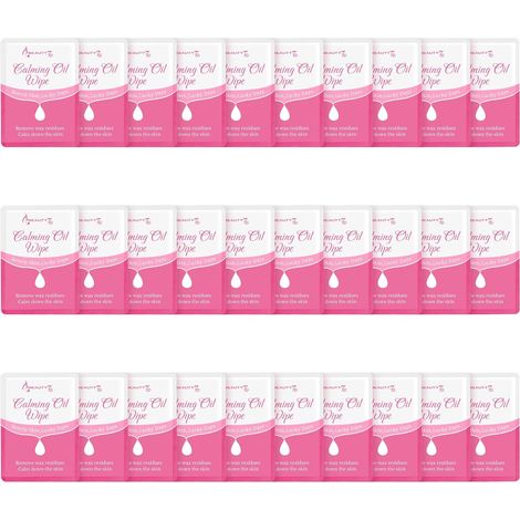 30 Pièces Lingettes Pour Enlever la Cire de Visage Peaux Sensible, Nettoyage Pour Épilation - Wipes Remover After Wax Beauty (1/5)