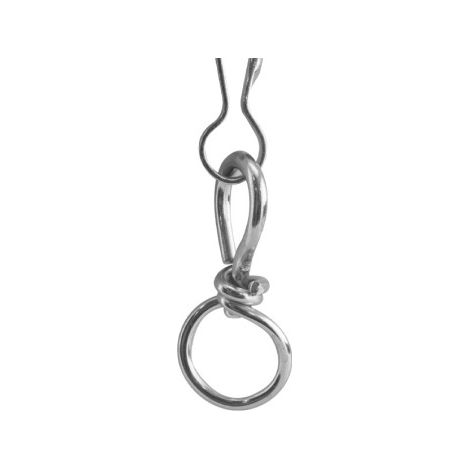 Mousqueton à vis nickelé, lot de 10 pièces - 60 mm (1/5)