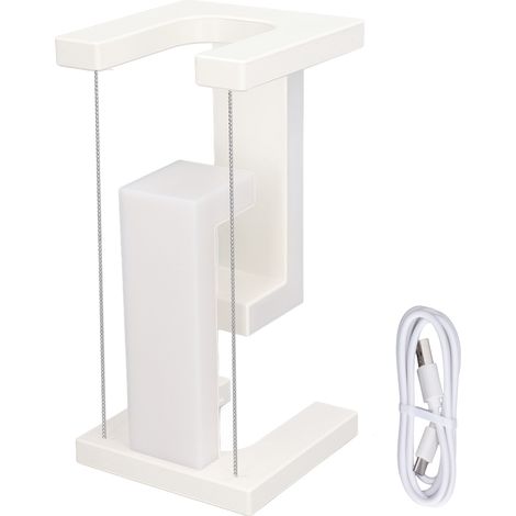 Ortviai Lampe de Bureau à Lévitation Magnétique, LED Blanc Naturel, 3 Niveaux de Luminosité par Toucher, Design Anti-Gravité (1/5)