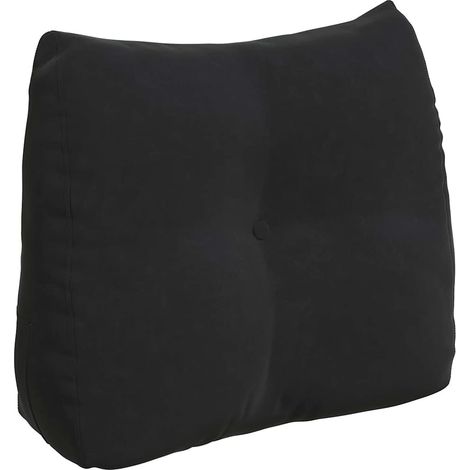 Coussin de Dos Noir 60 x 24 x 50 cm Velours