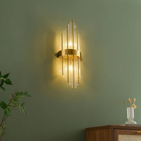 Applique luxueuse en verre et métal look art déco Dania (1/5)