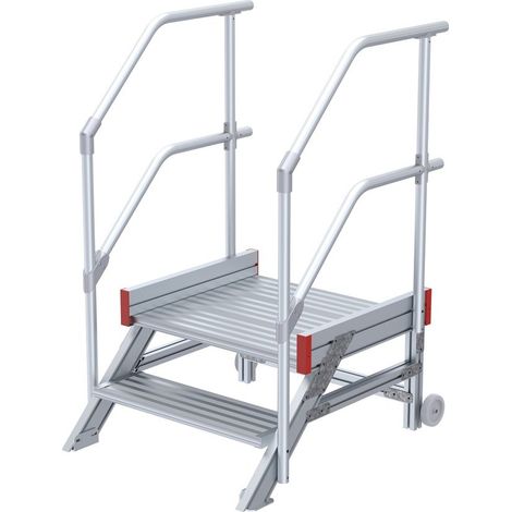 Euroline 514 Anstieg 45° 800mm Stufenbreite 2 Stufen Alu gerieft