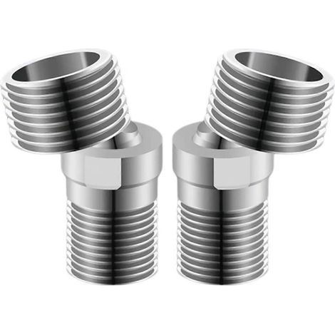 Mitigeurs de douche rotatifs polyvalents : conception permettant un réglage facile du débit d'eau dans n'importe quelle salle de bain. Lot de 2 (1/5)