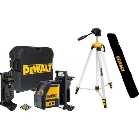 Dewalt DW088K Self Levelling Cross Line Laser Level Bracket Case + Tripod + Bag (1/4)
