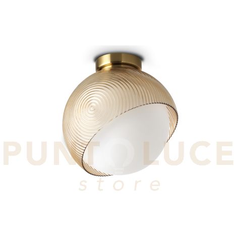 BLOOM LAMPADA DA SOFFITTO 1 LUCE ATTACCO E27 OTTONE 22CM