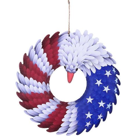 Pendentif décoratif à suspendre sur le thème de la fête de l'indépendance (1 pièce) - Pendentif en bois (1/5)