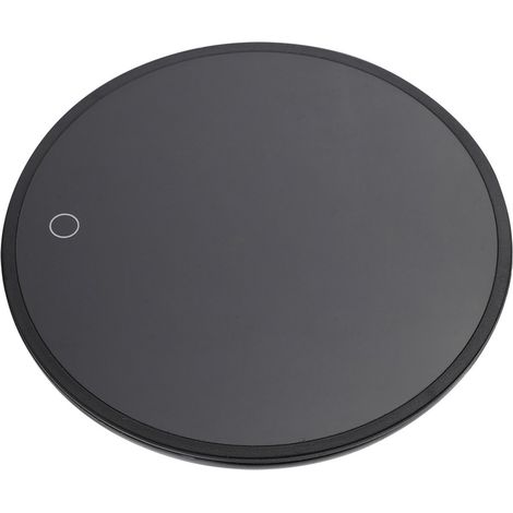 Wasserdichte, berührungsempfindliche Tassenwärmermatte, 220 V (EU), schwarz, für Kaffee, Tee, Milch, ABS-gehärtetes Glas, 11,7 x 11,5 cm, 1 Stück (1/5)