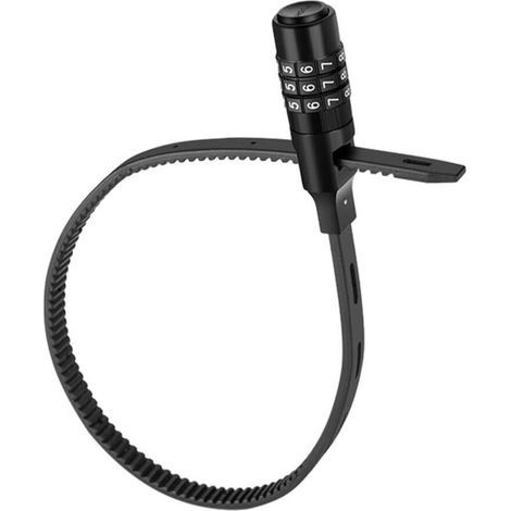 Lucchetto antifurto a combinazione pratico e comodo per biciclette, lucchetto regolabile, accessori per biciclette, accessori antifurto per motociclette (1/4)