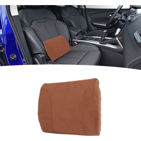 Coussin de dossier portable avec interface USB, chauffage à température réglable sur trois niveaux, soutien lombaire en mousse à mémoire de forme, couleur kaki (1/5)